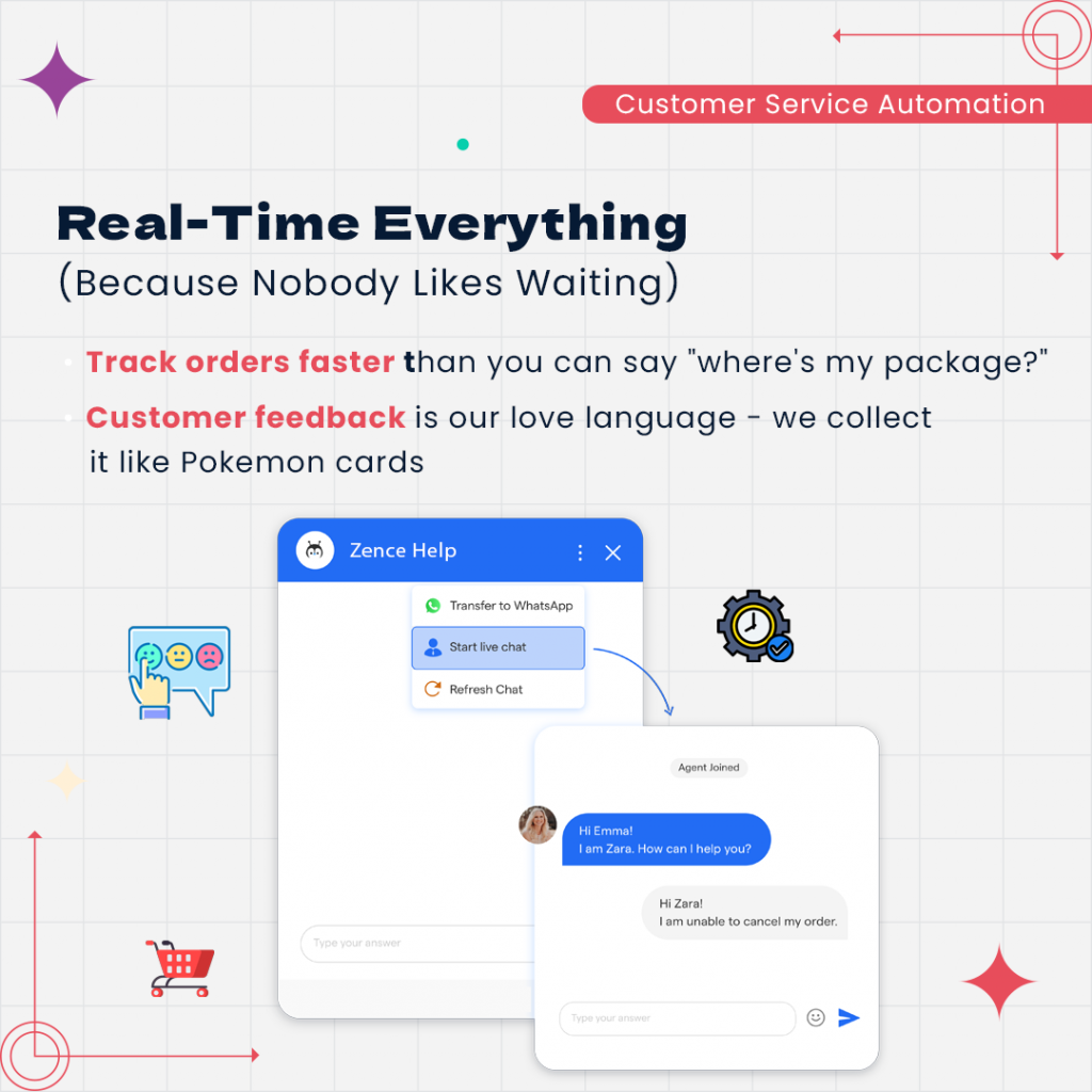 Zence Service | AI-Powered chat Bot for better customer experience